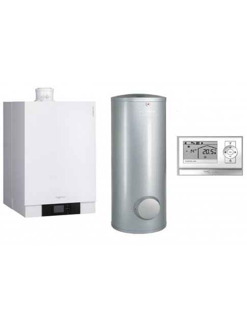 Kondenzačný plynový kotol Viessmann VITODENS 200-W 13kW+300L zás.+Vitotrol 200A + ekvitermika