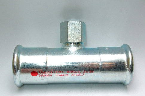 Uhlíková oceľ SANHA-t-kus 35x1/2“x35 uhlik.oceľ