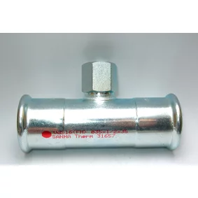 Uhlíková oceľ SANHA-t-kus 35x1/2“x35 uhlik.oceľ
